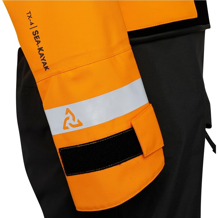 2024 Typhoon Mens Sea Kayak Hinge Entry Drysuit 100200-0016 - Tangerine / Grey